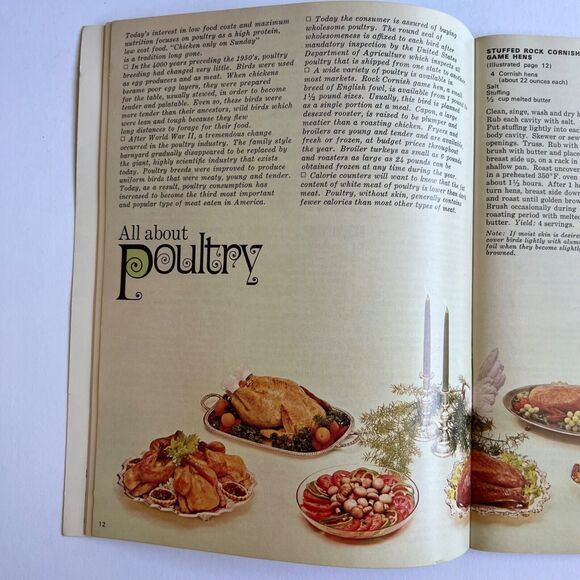 Vintage 1972 Cookbook Festive Foods Paperback with Staple Binding - Picture 5 of 11
